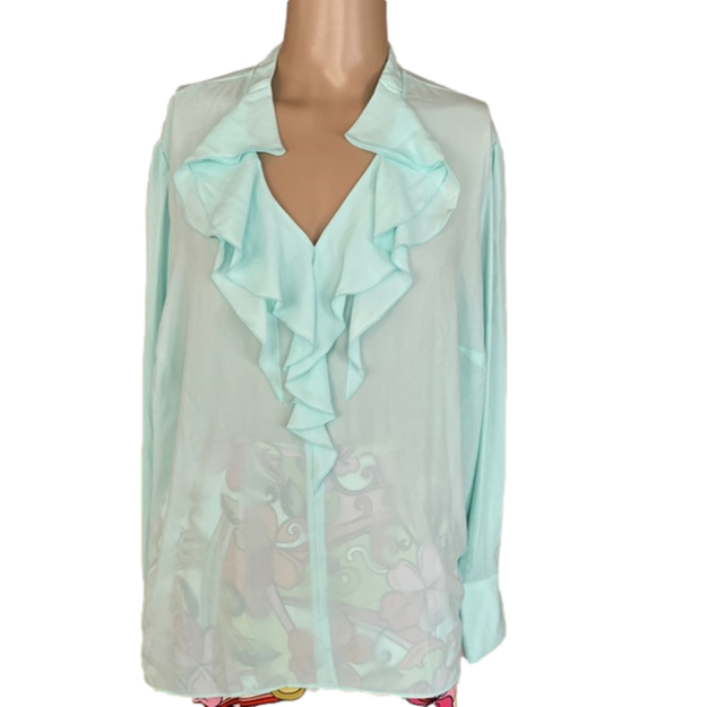 Nwot Kaari blue top